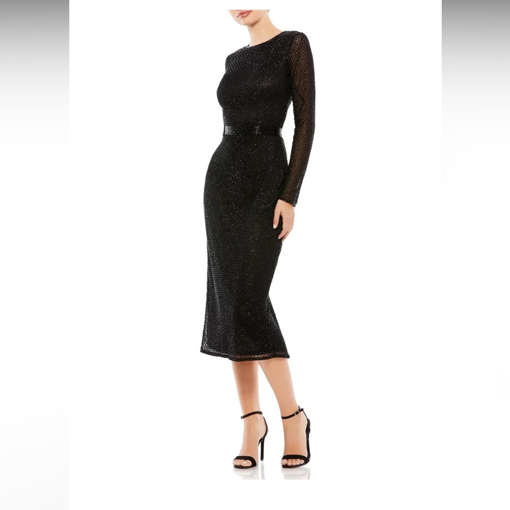Mac Duggal 5530 - Beaded High-Neck Formal Dress 16